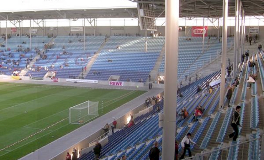 Der Inneraum des Magdeburger Stadions, wo Patric Pfeiffer künftig spielen wird.